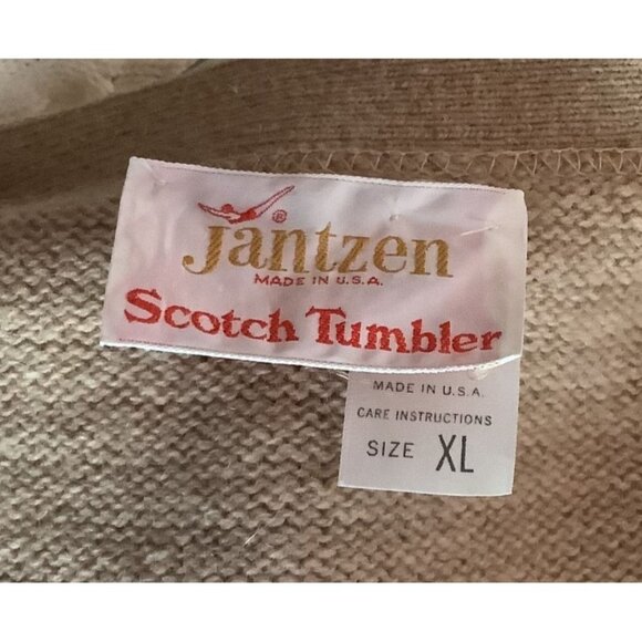 Vintage 70s Grunge Mens XL Distressed Kurt Cobain Cardigan Sweater Vest USA - Picture 6 of 7